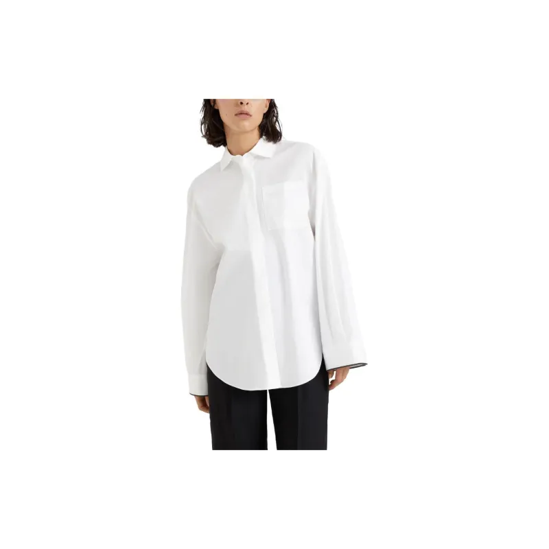 Brunello Cucinelli Spread Collared Buttoned Shirt-1