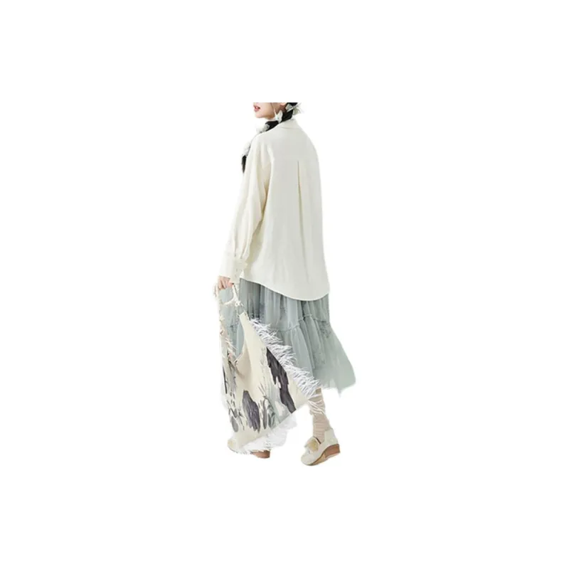 ZIHAN Shirts Women's Beige-6