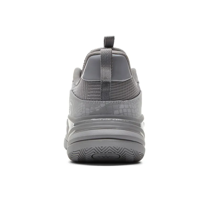 PEAK Hero 2 Basketball Shoes Men Low Top Silver Gray-4
