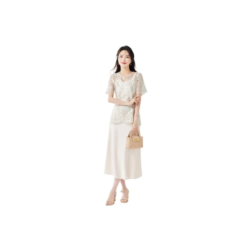 TERRE BLEUE Casual Suit Women's Beige-1
