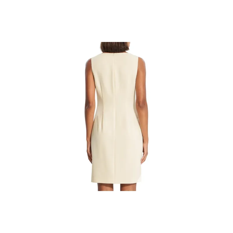 THEORY Sleeveless Dress Women's Ecru-3
