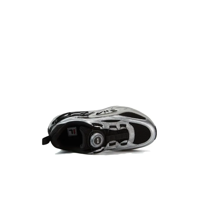 FILA KIDS Shock Absorbers Low Top Kids' Running Shoes Black Silver Kids'-2