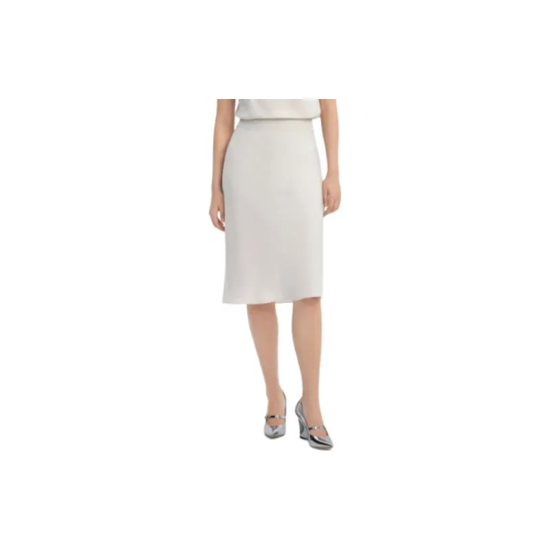 THEORY Casual Long Skirts Women's Stone White-1