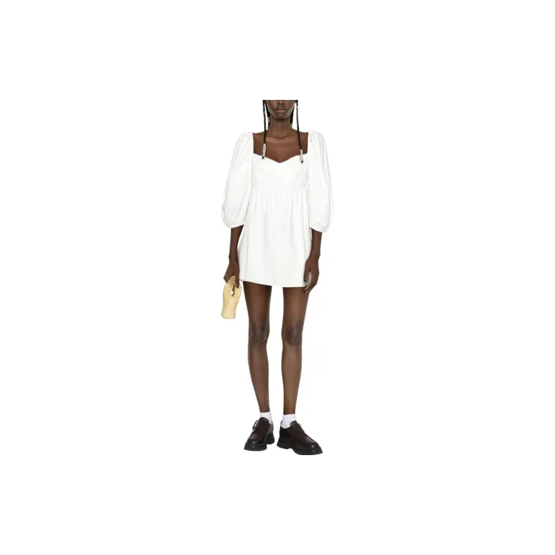 Reformation Long-Sleeved Dresses Women's White-1