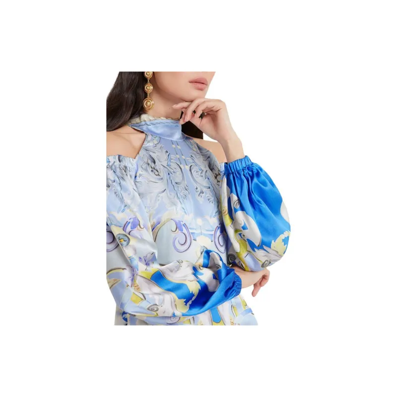 Temperley London Carline print Cold Shoulder Dress-5