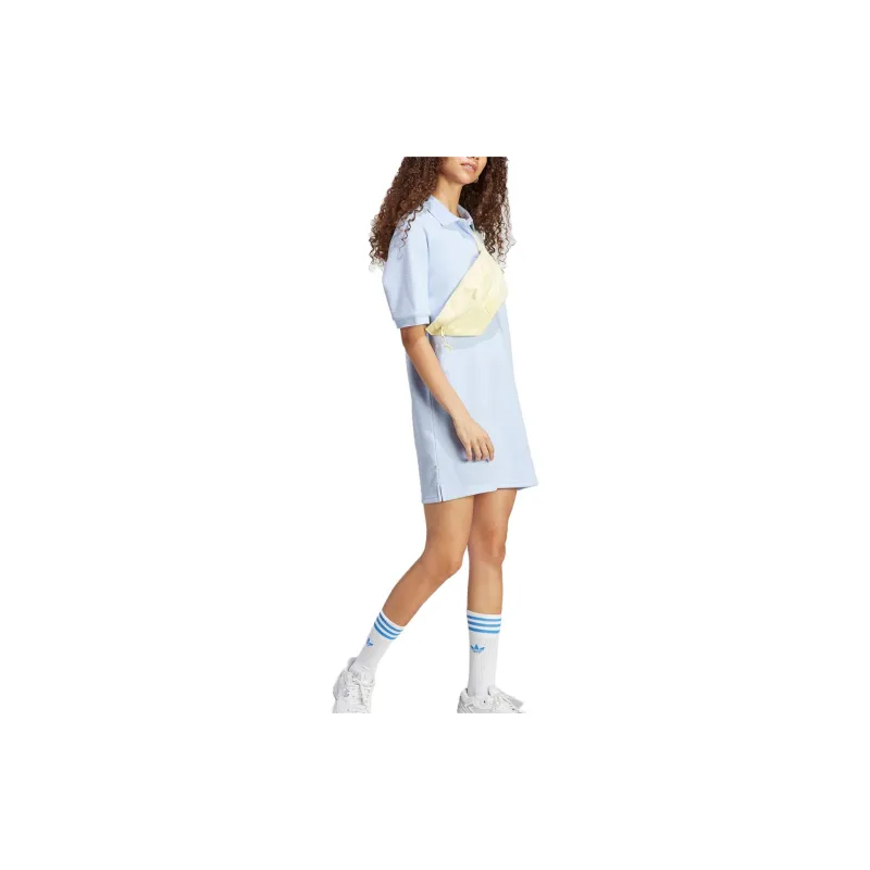 Adidas Originals Cherry Blossom Limited Series Short Sleeved Dresses Women's Light Pink Blue-2