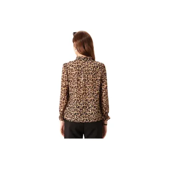 FENHONGMALI Shirt Women's Coffee