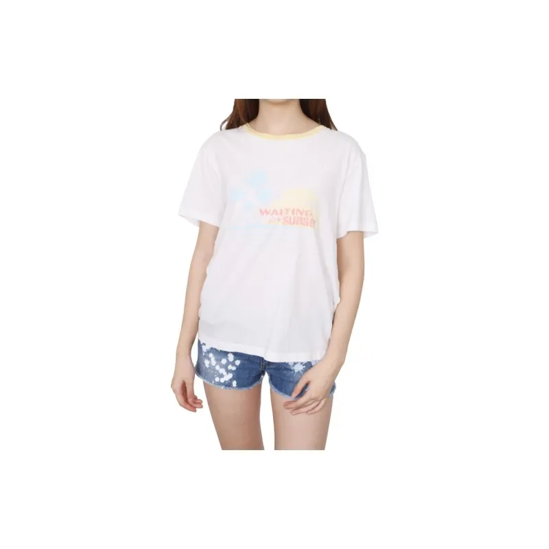 SAINT LAURENT T Shirts Women's White-3