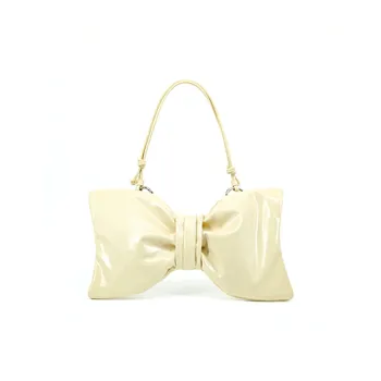 MUYSO Eco-Friendly Recycled Leather Handbag Women's Beige Yellow