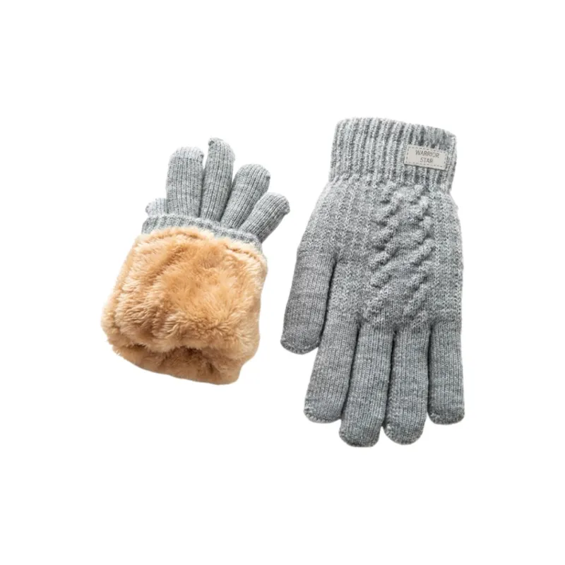 Warrior Artificial Wool Knit Gloves Unisex-3