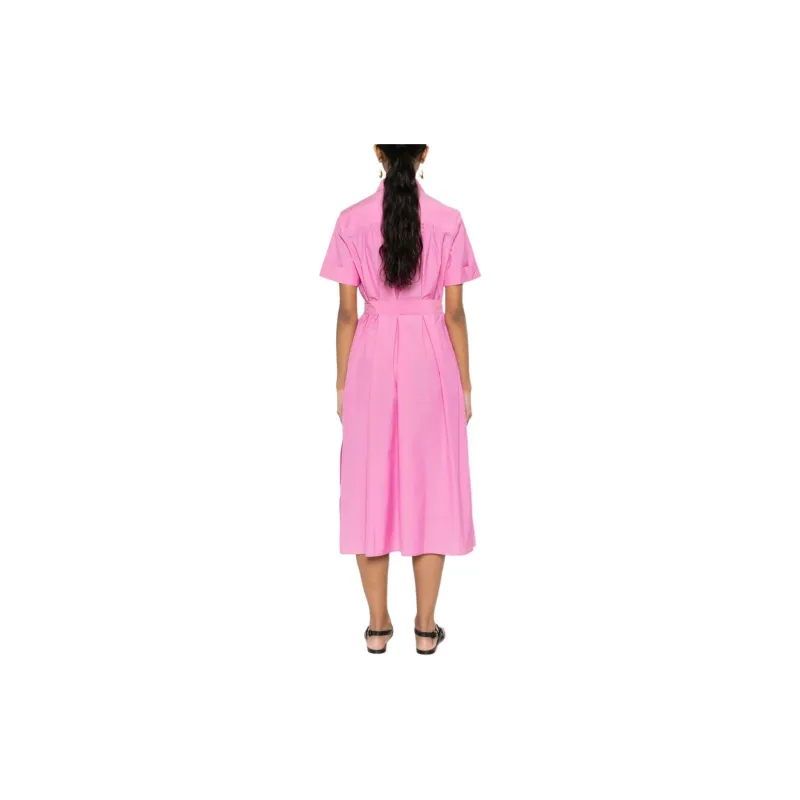 PESERICO Beaded Belted Shirt Dress-2