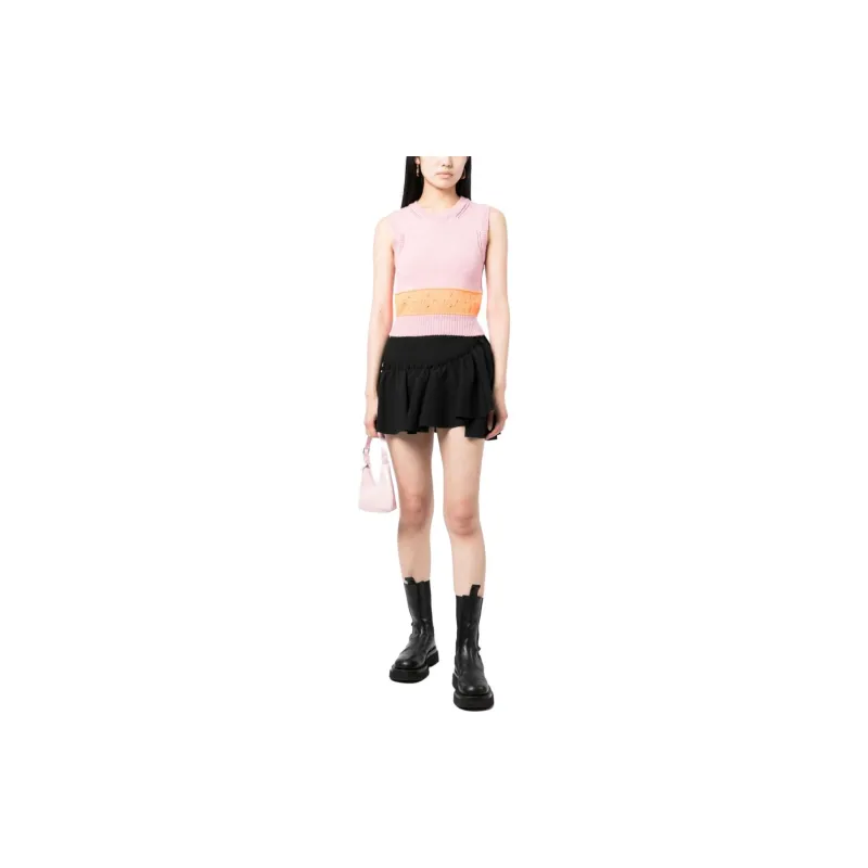 MSGM Ruffle detailing High waist Skirt-2