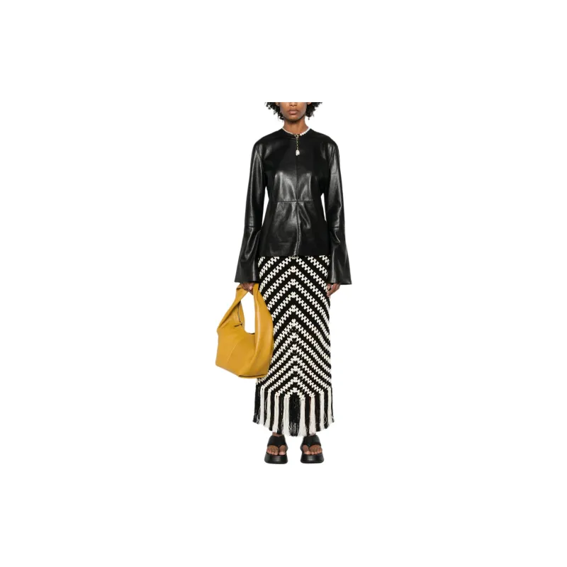 NANUSHKA Bolda Faux leather Blouse-1