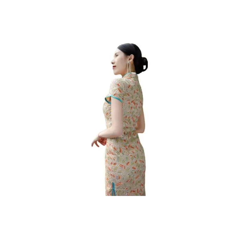 Shimiko Cheongsams Women's Colored Glaze Dream-2