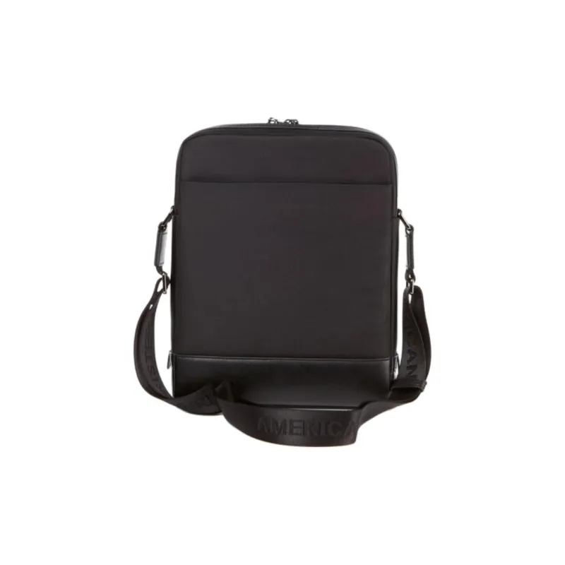 AMERICAN TOURISTER Nylon Shoulder Bag, Crossbody Bag Unisex Black-3
