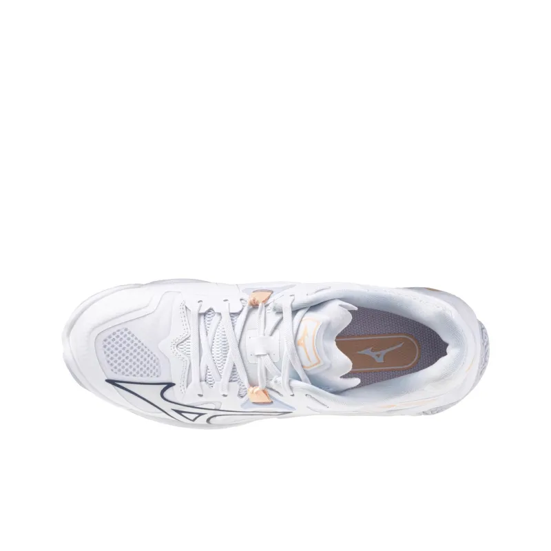 Mizuno Women's Wave Lightning Z8 'White Navy Peach Parfait' Women's-2