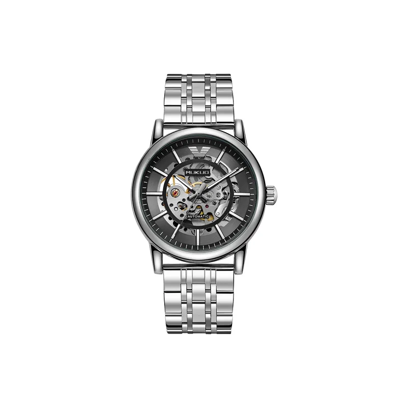 MUKUO Black Warrior Automatic Mechanical Movement Watch Unisex Black Dial-10