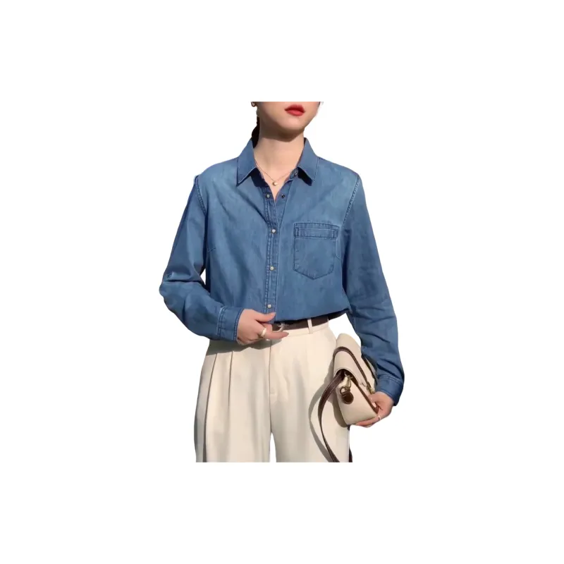 MADALLO Shirts Women's Blue-6