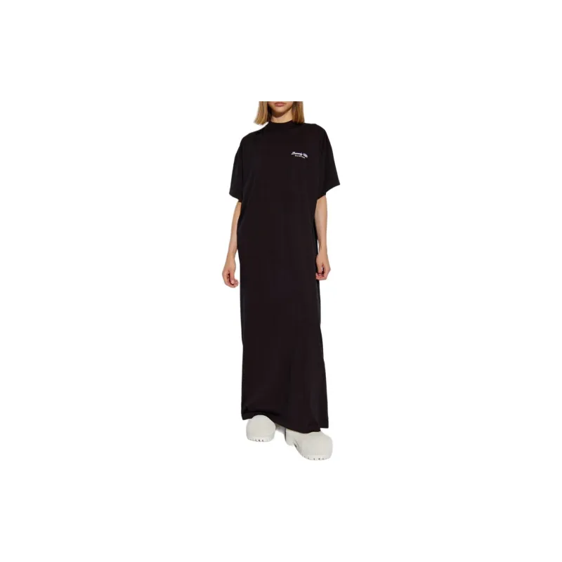 Balenciaga Logo Embroidered T-Shirt Maxi Dress-1