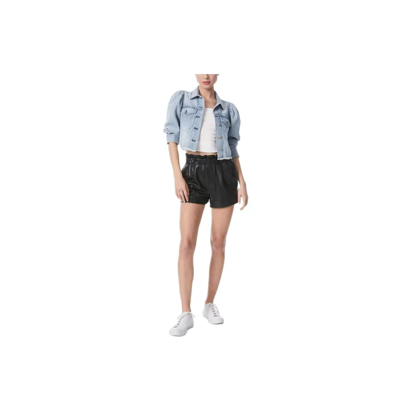 ALICE+OLIVIA SS24 Denim Jacket Women's Blue-1