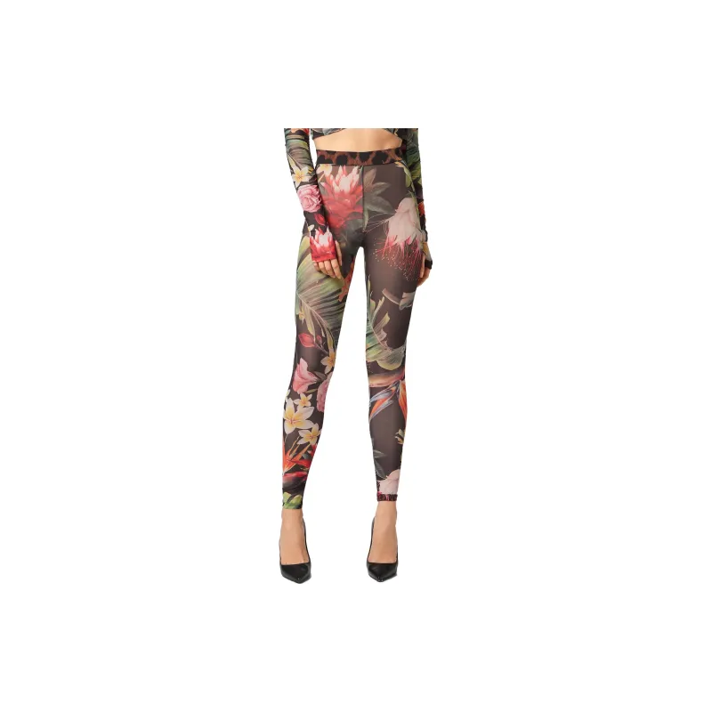 PHILIPP PLEIN Floral print Leggings-3