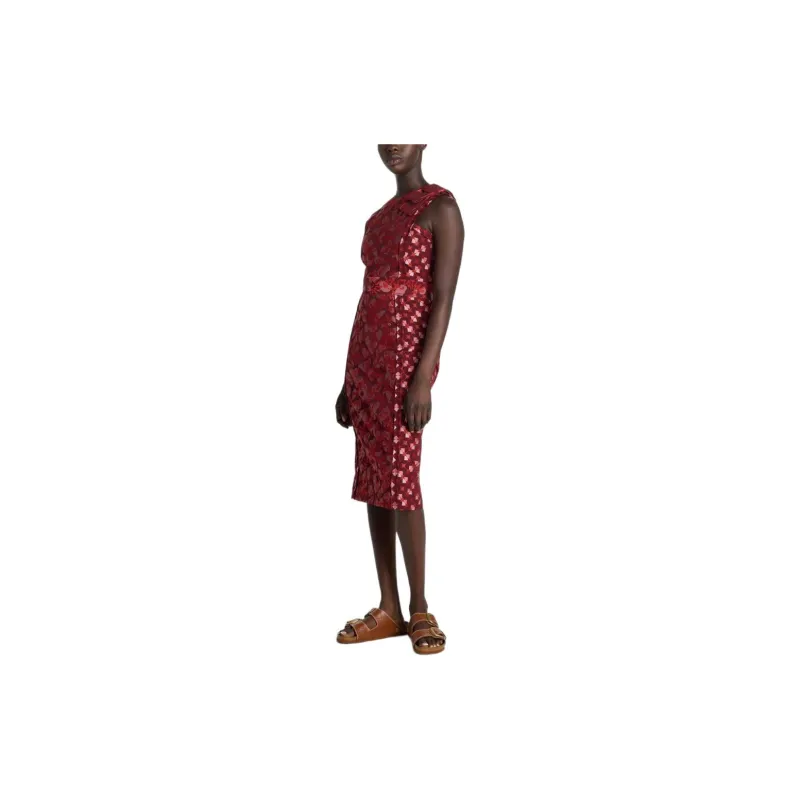St. John Floral-jacquard Midi Dress-2