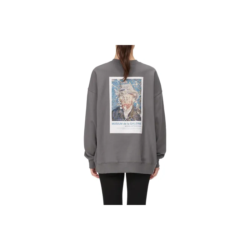 MUSIUM DIV Crew Neck Loose Fit Sweatshirt Women's-7