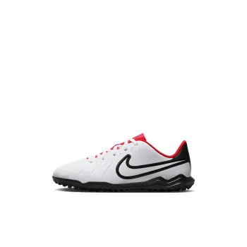 Nike Tiempo Legend 10 Club Anti-Slip Wear-Resistant Low-Top Kids' Soccer Shoes White Black Red Kids'