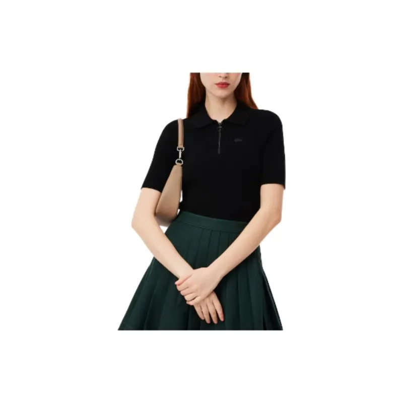 LACOSTE Polo Shirt Women's Black-2