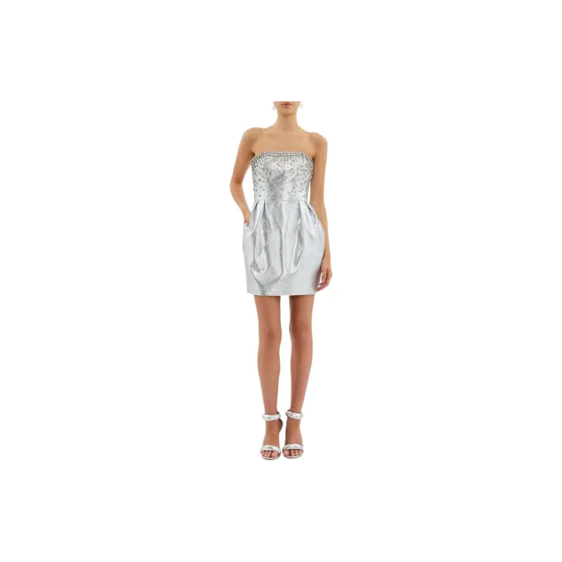 Rebecca Vallance Regina Crystal embellished Minidress-1