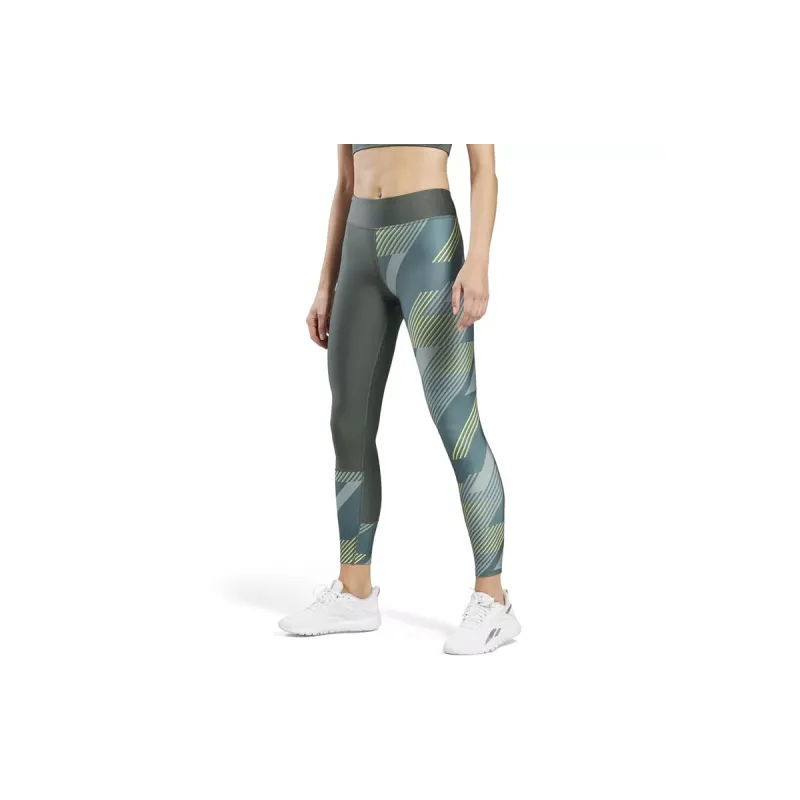 Reebok RUNNING AOP TIGHT Athletic Trousers Women's Green-3