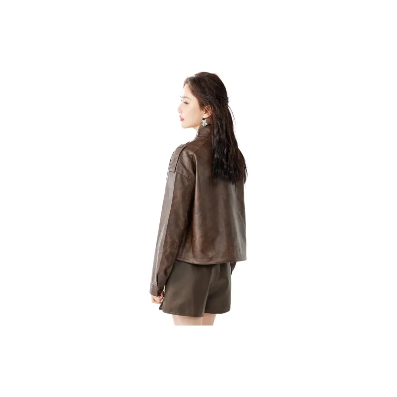 TERRE BLEUE Jackets Coats Women's Coffee-5