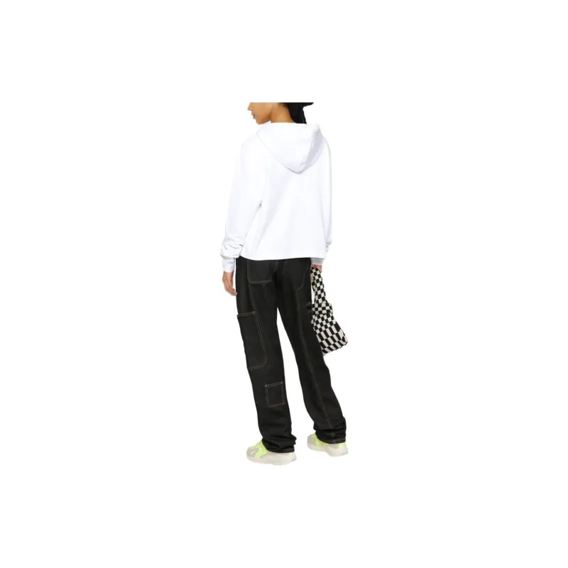 MOSCHINO Logo print Cropped Hoodie-1