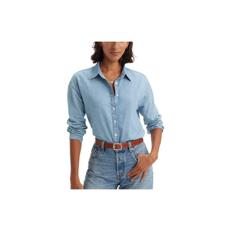 Levis Shirts Women's Sky Blue-3