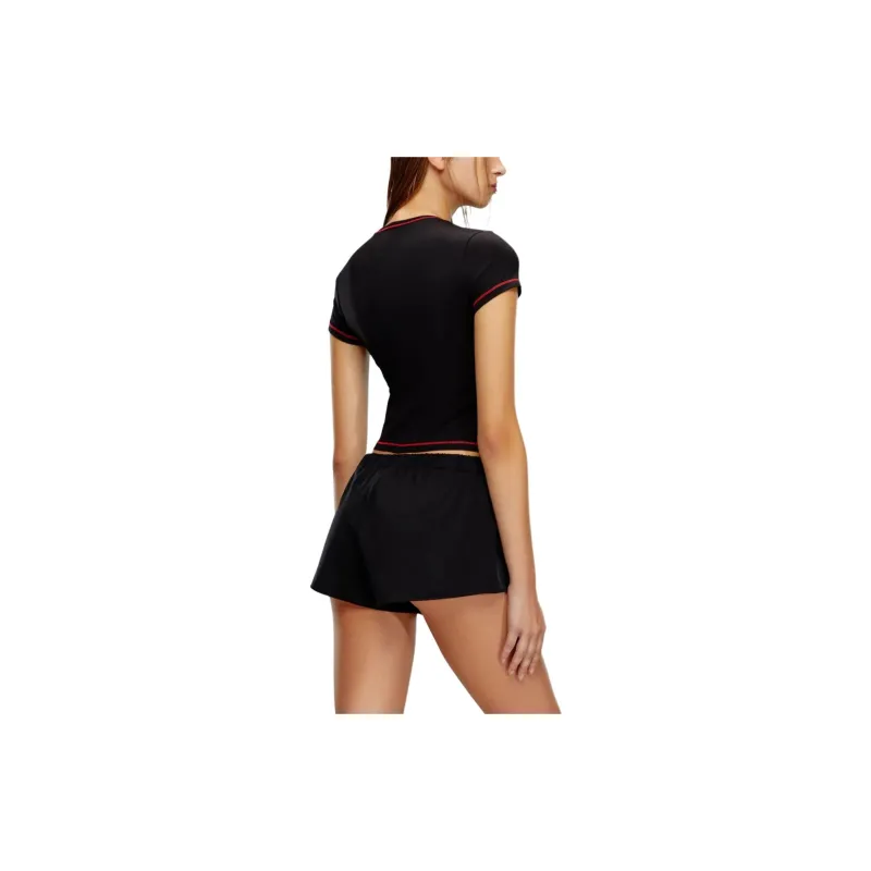 DIESEL Casual Suit Women's Black Red-2