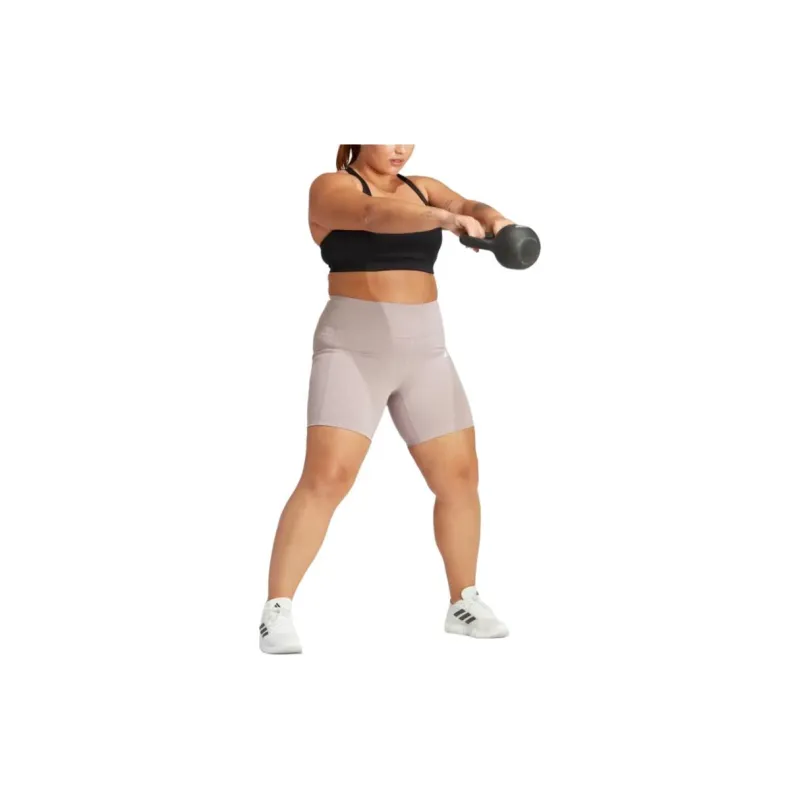 Adidas Optime 7-Inch Leggings Sports Shorts Women's Fig Color-3