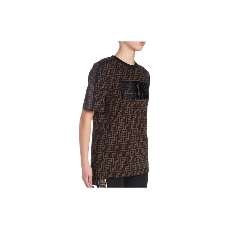 FENDI T Shirt Women's Dark Brown-3