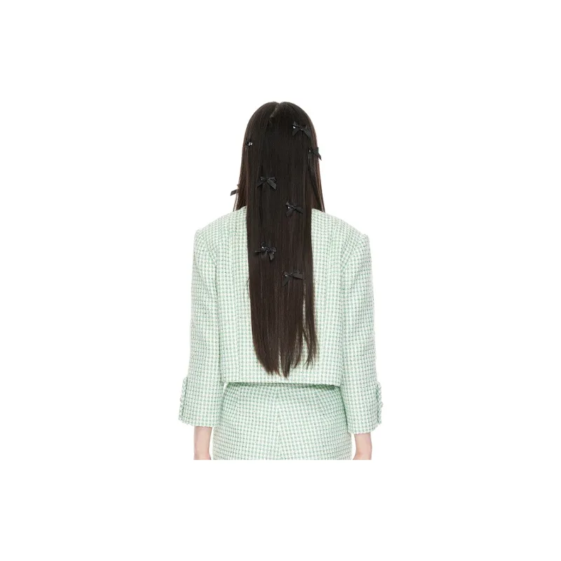 D'zzit Cropped Coats Women's Light Green-2