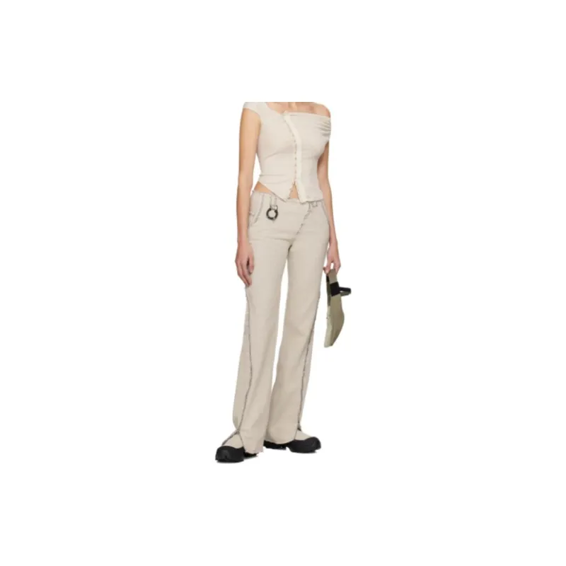 HYEIN SEO Casual Pants Women's Ecru-3