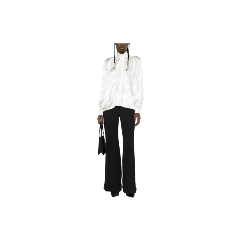 Vetements Monogram Scarf Blouse 'White'-1