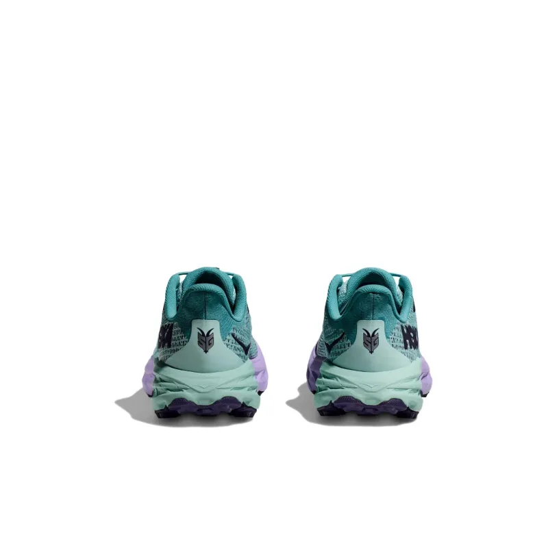 HOKA ONE ONE Speedgoat 5 Anti Slip Wear Resistant Low Top Kids' Running Shoes Lake Green Kids'-4