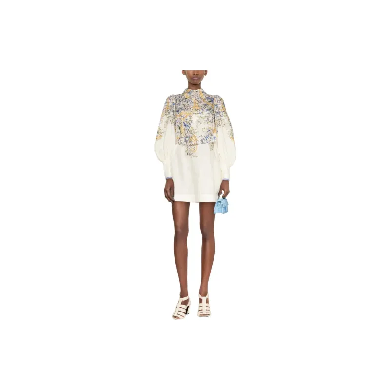 Zimmermann Long-Sleeved Dresses Women's White-1