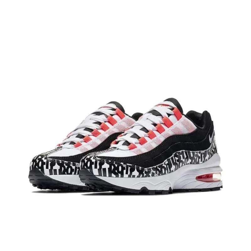 Nike Air Max 95 Print Black White Bright Crimson GS-2