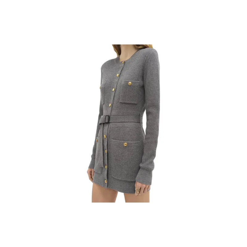 Chloé Fitted Knit Long Cardigan-6