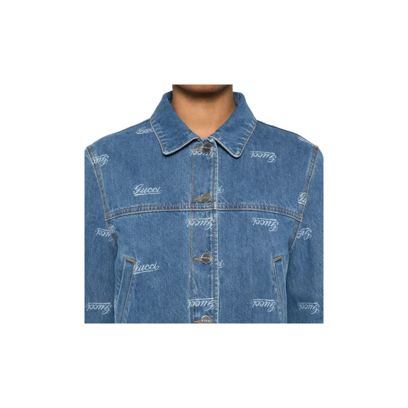 GUCCI Lasered Denim Jacket-4