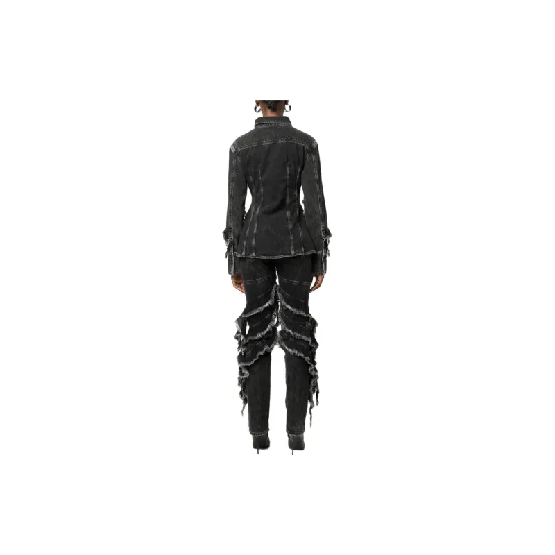 Blumarine Denim Jackets Women's Black-1