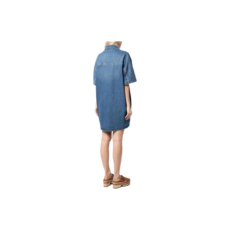 Petar Petrov Short-Sleeved Dresses Women's Blue-2