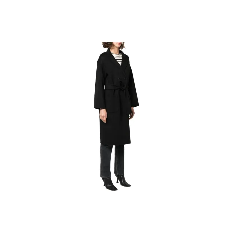 Anine Bing V Neck Double Breasted Coat-3