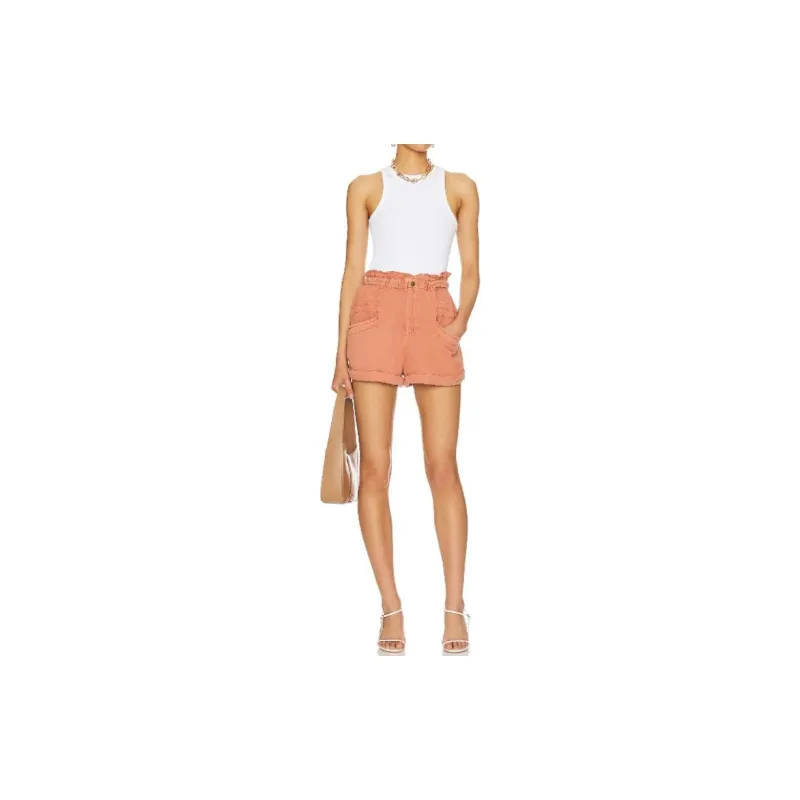 FREE PEOPLE Casual Shorts Women's Pink-1