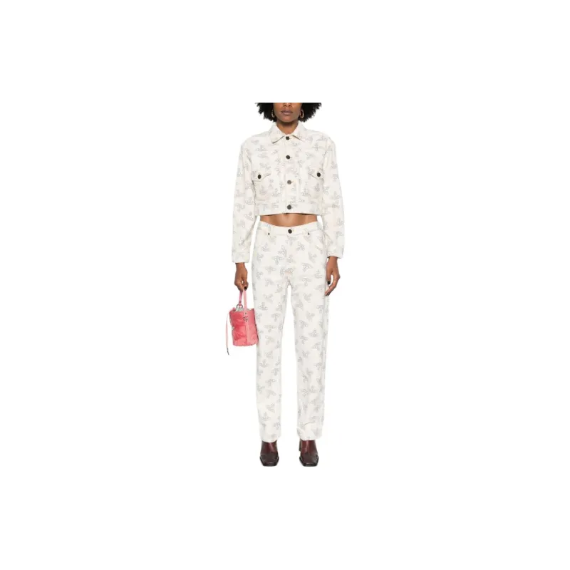 Vivienne Westwood Marlene Orb Printed Cropped Jacket-1